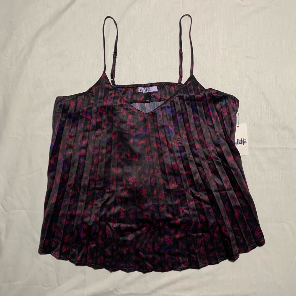 Purple Textured Tank Top